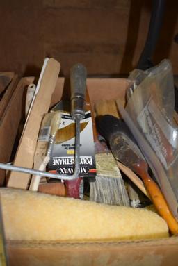 (3) BOXES OF ASSORTED PAINTING SUPPLIES