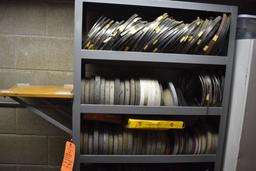 METAL SHELVING UNIT WITH SIX SHELVES, INCLUDES