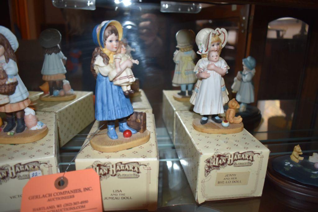 (5) IAN HAGARA PORCELAIN FIGURES, "LINDA", "JENNY",