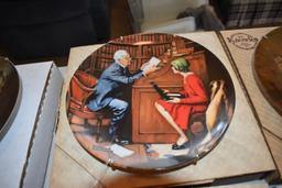 (2) NORMAN ROCKWELL COLLECTOR PLATES, 1986
