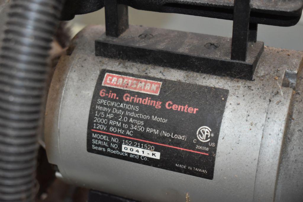 CRAFTSMAN 6" DOUBLE END BENCH GRINDER,