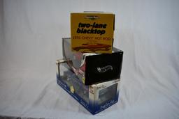 (3) 1/18" SCALE DIE CAST COLLECTORS CARS IN BOXES;