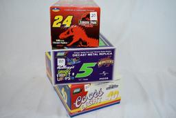 (3) 1/18" SCALE DIE CAST COLLECTORS CARS IN BOXES;