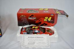 (3) 1/18" SCALE DIE CAST COLLECTORS CARS IN BOXES;