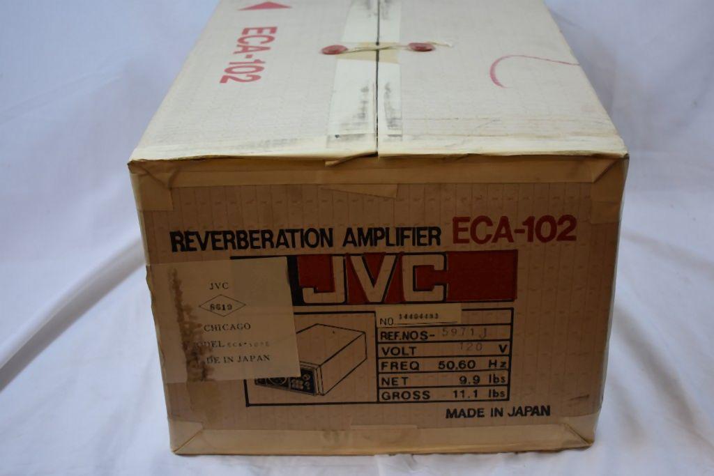 VINTAGE JVC REVERBERATION AMPLIFIER, ECA-102, N.O.S.