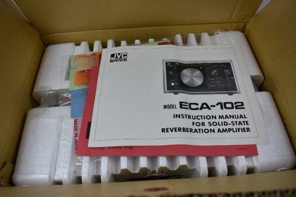 VINTAGE JVC REVERBERATION AMPLIFIER, ECA-102, N.O.S.