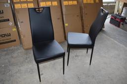 BOX: SET OF 4 SICOTAS BLACK CHAIRS, 41.7 X 17 X