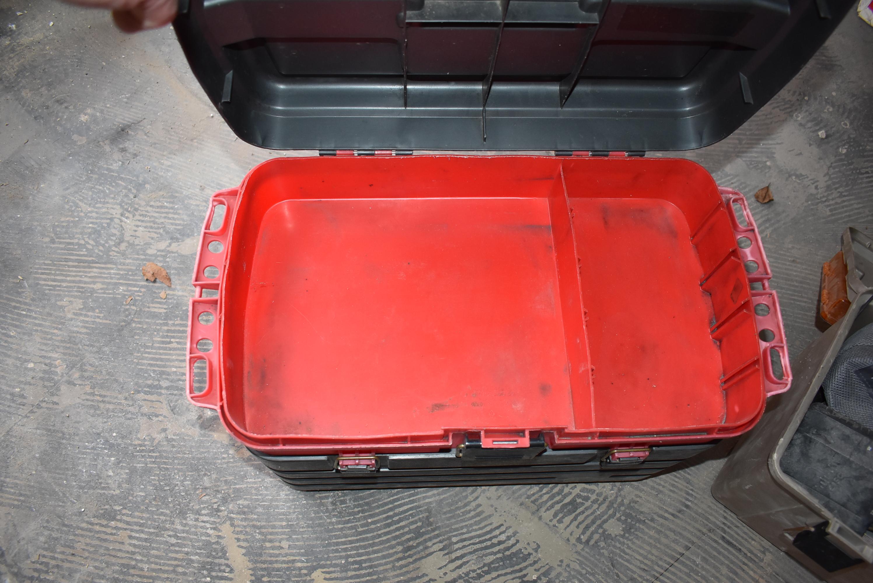 PLANO TOOLBOX W/FLIP TOP & SLIDE DRAWERS