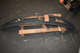 (1) PALLET ON FLOOR WITH (8) MISC. HELPER LEAF SPRINGS