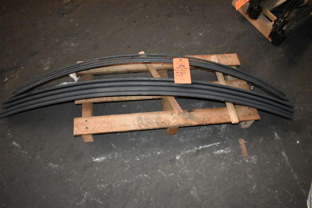 (1) PALLET ON FLOOR WITH (8) MISC. HELPER LEAF SPRINGS