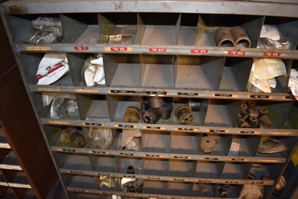 (2) METAL ORGANIZER/SHELVING UNITS WITH 100+ BINS