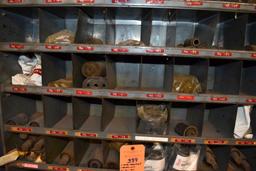 (2) METAL ORGANIZER/SHELVING UNITS WITH 100+ BINS