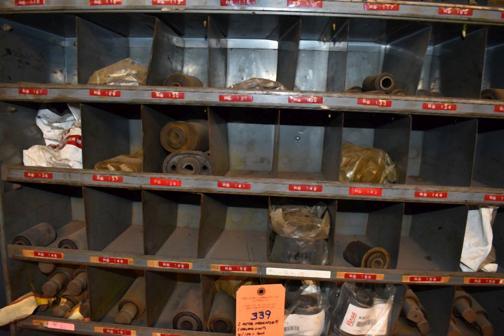 (2) METAL ORGANIZER/SHELVING UNITS WITH 100+ BINS