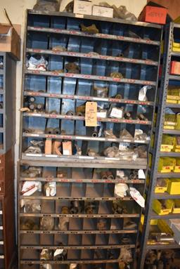(2) METAL ORGANIZER/SHELVING UNITS WITH 100+ BINS