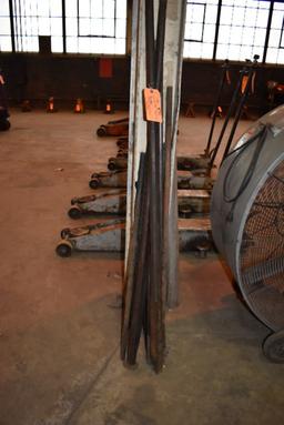 LOT OF MISC. PINCH BARS AND PRY BARS