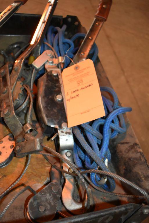 (2) COME-A-LONGS WITH ROPE