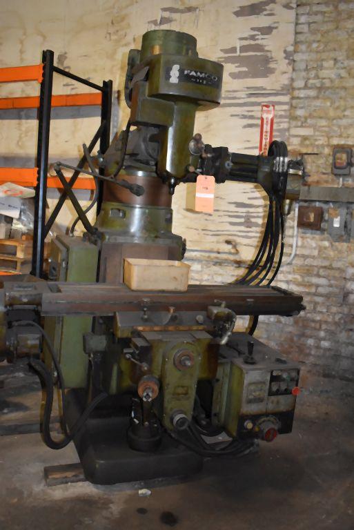 FAMCO VERTICAL MILLING MACHINE, TRUE TRACE HYDRAULIC