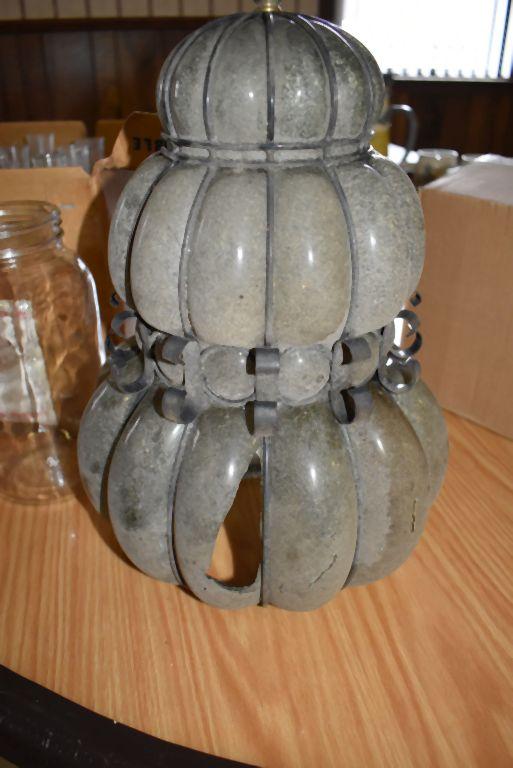 BOX AND LOOSE GLASS; VASES, JARS AND MISC. PIECES