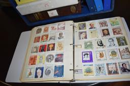 THOUSANDS OF FOREIGN STAMPS - (9) BINDERS; LAOS