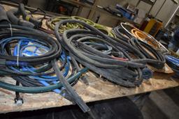 LARGE LOT OF MISC. HOSE; RUBBER, HARD LINE, METAL,