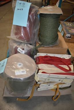 SMALL PALLET OF DECORATIVE CORD