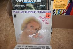 BOX W/45+ VINYL RECORDS: MOSTLY INSTRUMENTAL