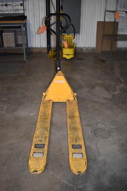 ULINE NARROW FORK PALLET JACK, MODEL H-1193