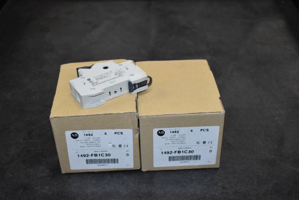 (2) ALLEN-BRADLEY 1492-FB1C30 FUSE HOLDER