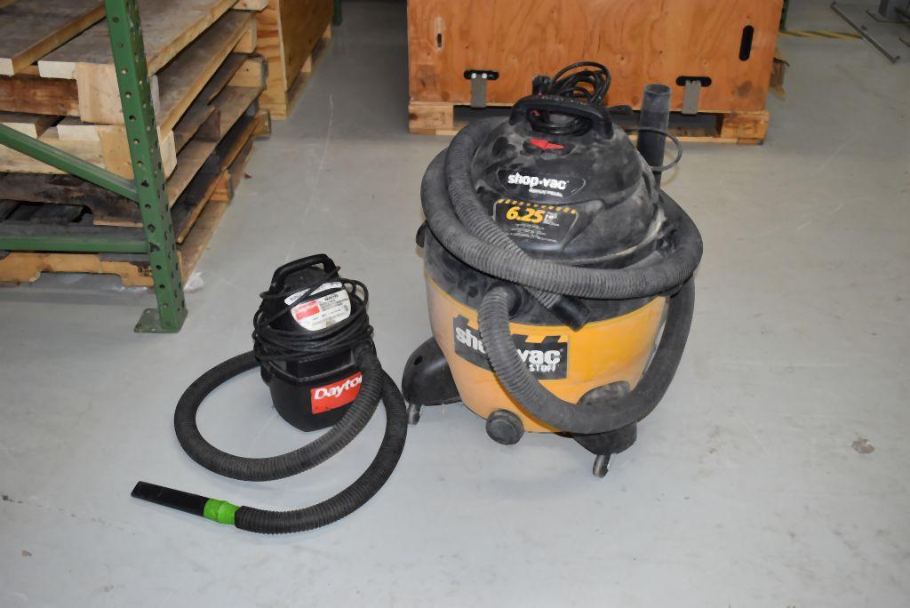 SHOP VAC 6.25 HP PEAK WET/DRY VAC 16 GALLON & DAYTON