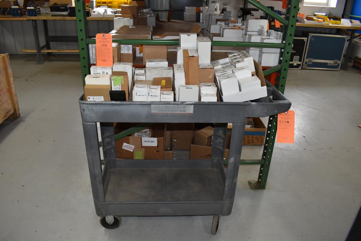 CONTENTS ON TOP OF SHOP CART; ALLEN-BRADLEY