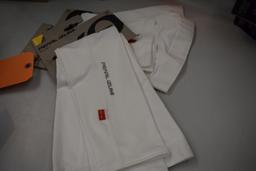 (2) PAIRS OF PEARL IZUMI WHITE SUN LEGS,