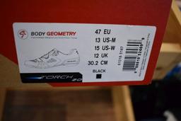 PAIR OF Specialized BODY GEOMETRY BIKE SHOES, SIZE 47 EU, 30.2 CM,