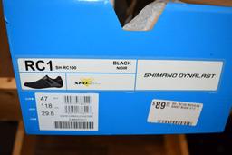 PAIR OF SHIMANO BIKE SHOES, SIZE 47 EU,