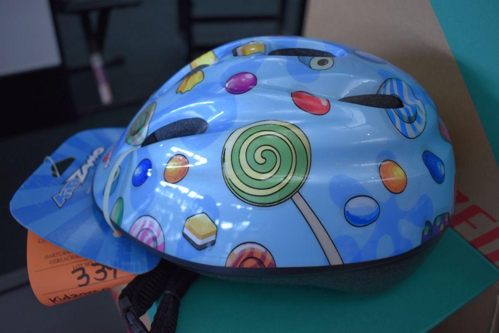 KIDZAMO BIKE HELMET, SIZE XS-S, BLUE/CANDY