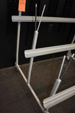 THREE TIER METAL STAND ON CASTERS