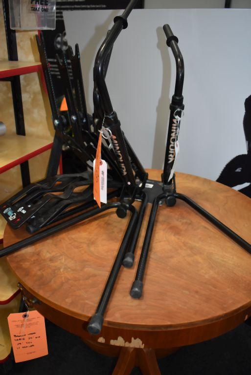 (7) BIKE STANDS, (3) SPINDLE STANDS AND (4) SCOTT