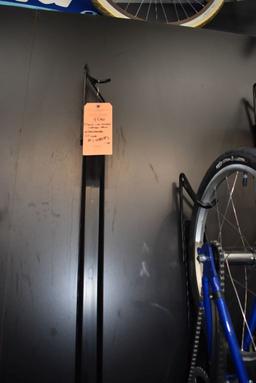 (3) BIKE WALL DISPLAY/STORAGE RACKS WITH BACKBOARDS,