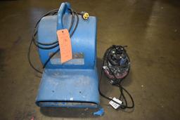 ELECTRIC FLOOR/CARPET DRYER AND 1/2 H.P. SUPERIOR