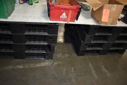 (9) STACKS - 46 TOTAL OF PLASTIC 40" x 48" SKIDS -