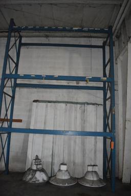 (2) SECTIONS OF PALLET RACKING, (3) UPRIGHTS (2) 14'