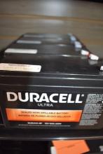 (4) DURACELL SEALED BATTERIES, DURA12-8F