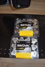 (2) 12 PACKS OF RAYOVAC ULTRA PRO D BATTERIES