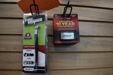 (3) TIRE GAUGES AND (4) 9V LITHIUM SMOKE ALARM BATTERIES