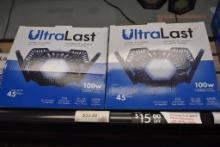 (2) ULTRA LAST FIVE PANEL BULBS, 100W