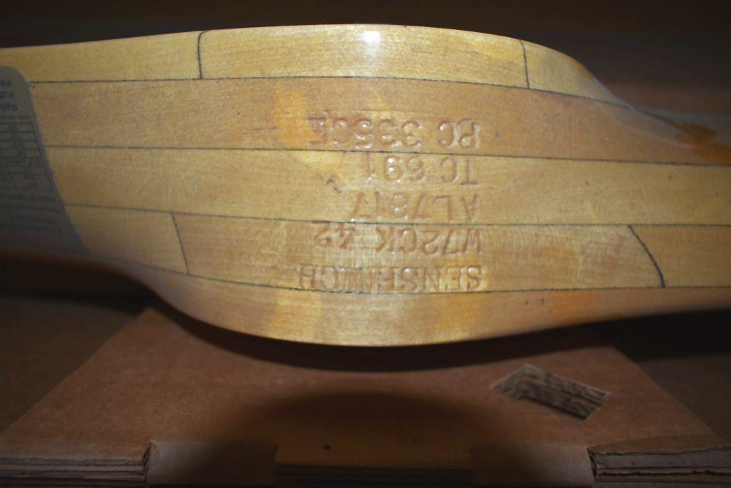 AERO FAB WOODEN AIRCRAFT PROPELLER, MODEL W72CK-42,