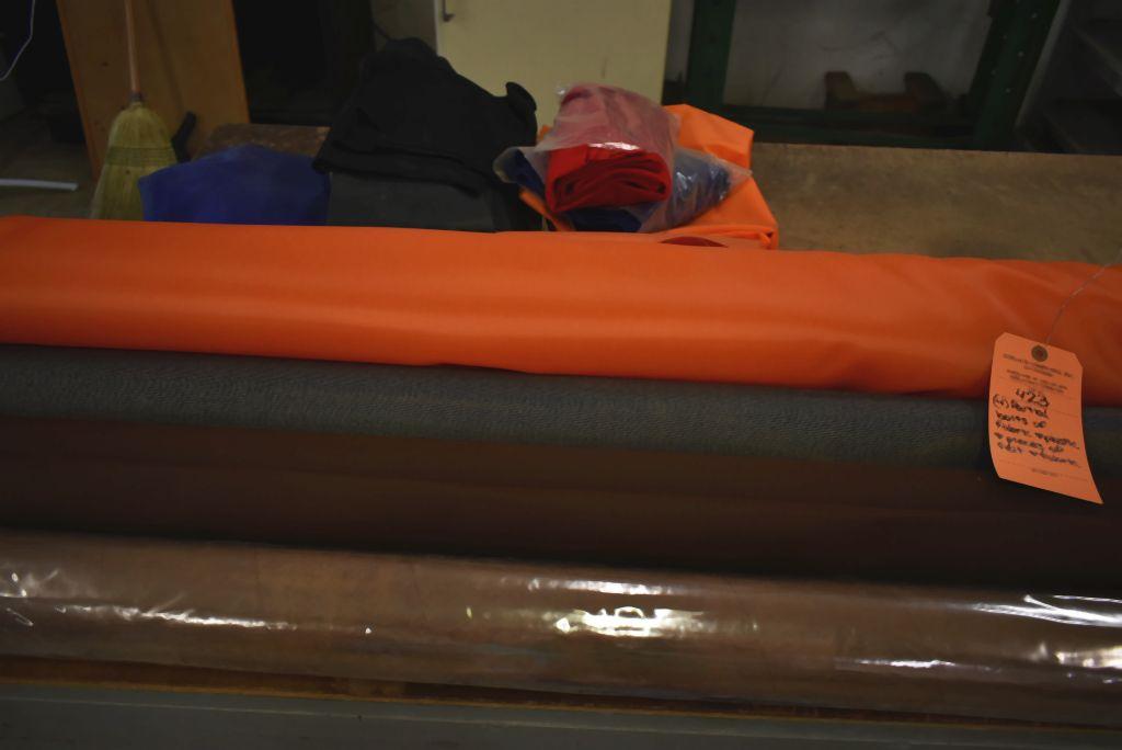 (4) PARTIAL BOLTS OF FABRIC AND PLASTIC AND