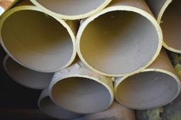 (21) CARDBOARD TUBES - 18' LONG x 10" DIAMETER WITH