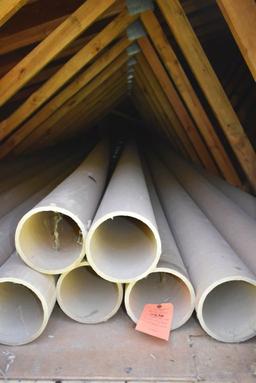 (12) CARDBOARD TUBES - 18' LONG x 6" DIAMETER