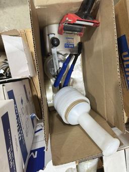 PALLET WITH ULINE WRAPPING ITEMS
