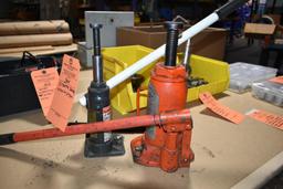 (2) BOTTLE JACKS, 12 TON AND 2 TON